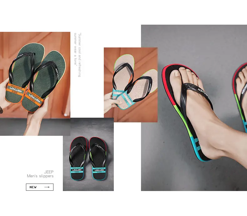 Men's Colorful Non-Slip Flip Flops Summer — feature 2