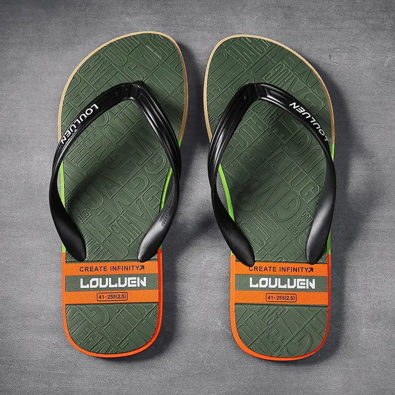 Men's Colorful Non-Slip Flip Flops Summer