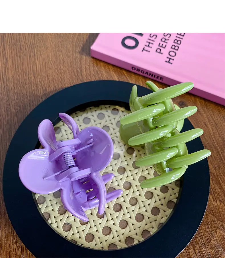 Purple Flower Hairpin Clip for Women — feature 4