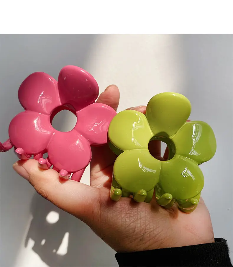 Purple Flower Hairpin Clip for Women — feature 6