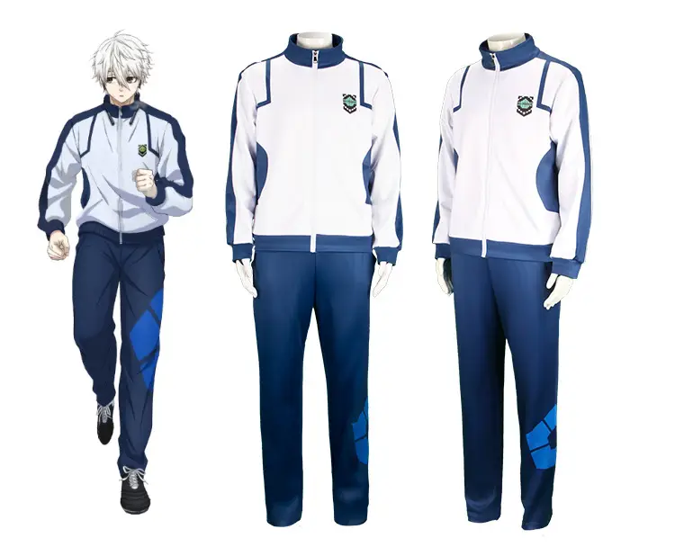 Bluelock Purple Prison Jersey Suit for Cosplay Sportswear — feature 3