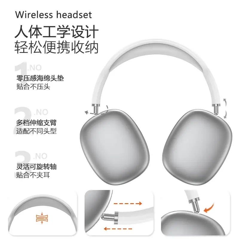 P9Airmax True Wireless Bluetooth Headset Black - Image 7