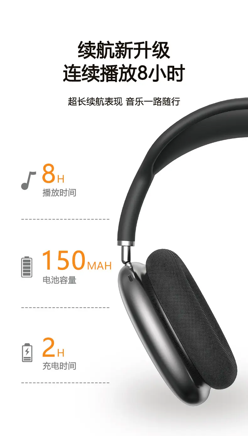 P9Airmax True Wireless Bluetooth Headset Black β feature 8