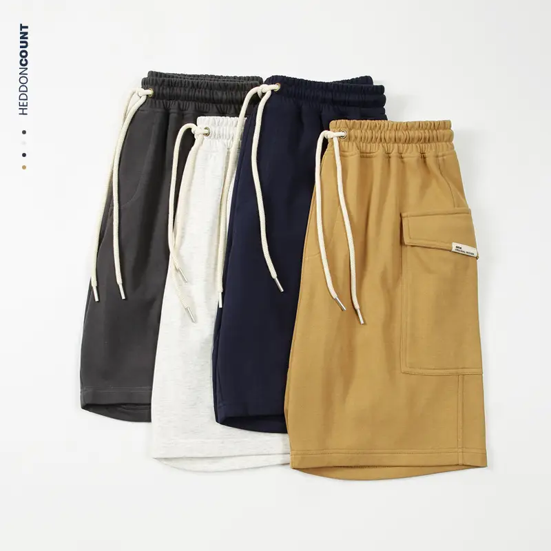 Dengjue Men Navy Knitted Shorts Casual Summer - Image 5
