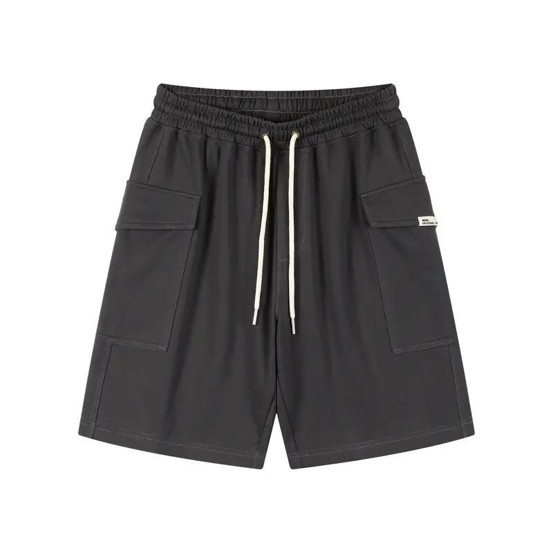 Dengjue Men Navy Knitted Shorts Casual Summer - Image 2