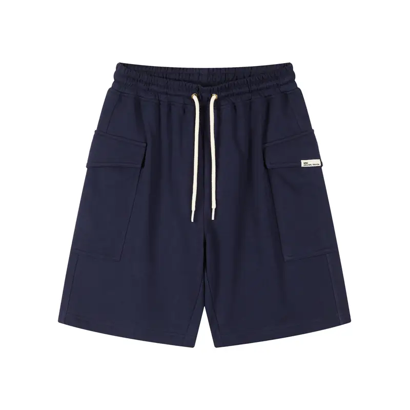 Dengjue Men Navy Knitted Shorts Casual Summer - Image 4