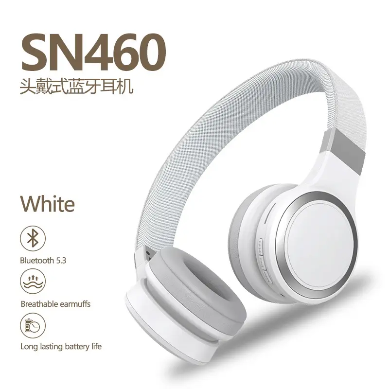 White Bluetooth Headset with Retractable Design β feature 4