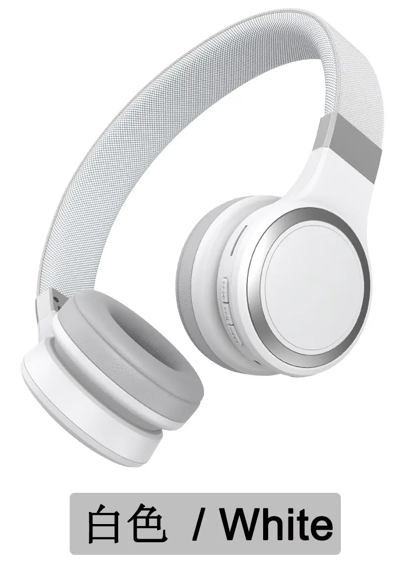 White Bluetooth Headset with Retractable Design - Image 2