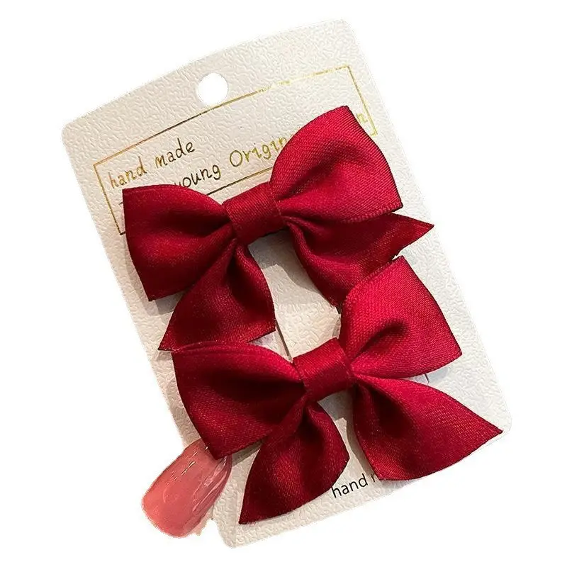 Blue Bow Hair Clip for Girls Front Clip