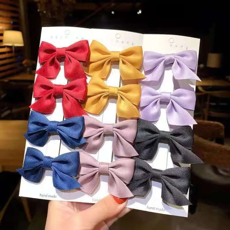 Blue Bow Hair Clip for Girls Front Clip — feature 3