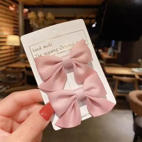 Blue Bow Hair Clip for Girls Front Clip