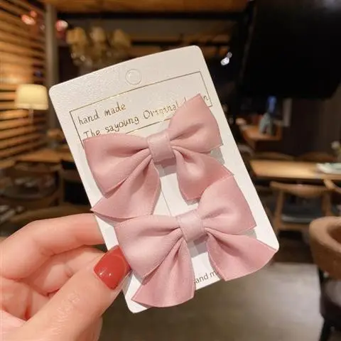 Blue Bow Hair Clip for Girls Front Clip