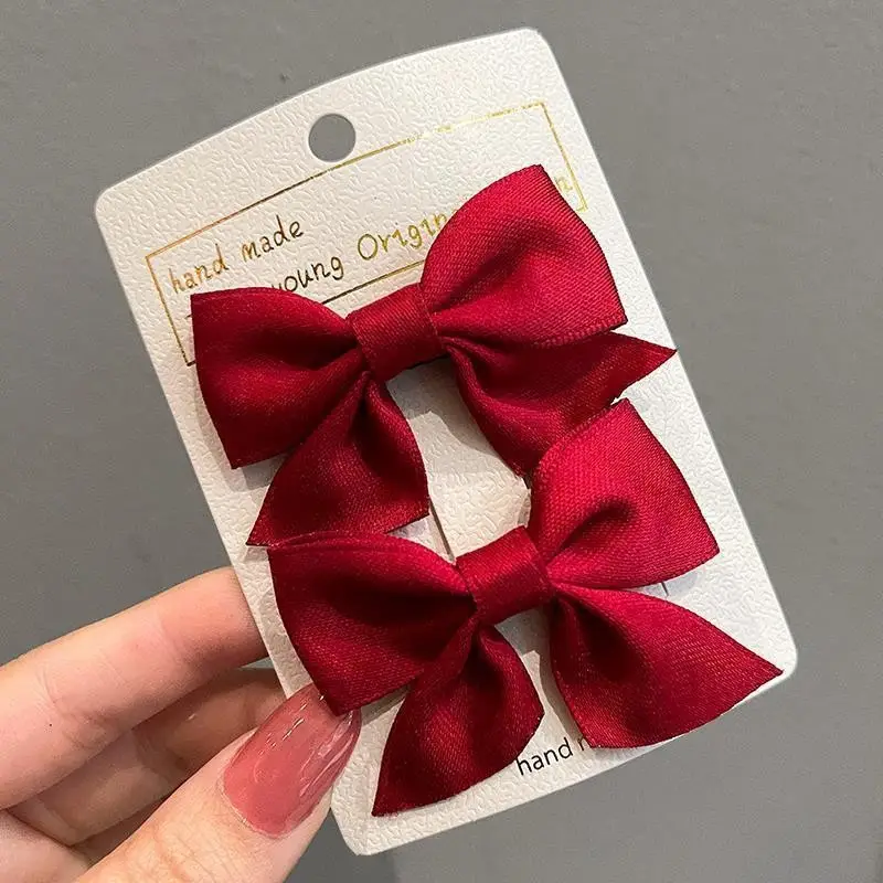 Blue Bow Hair Clip for Girls Front Clip