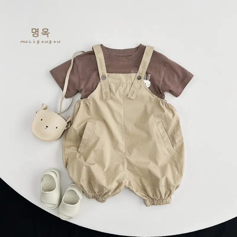 Cotton Slippers Pants for Boys Summer Casual Black — feature 24