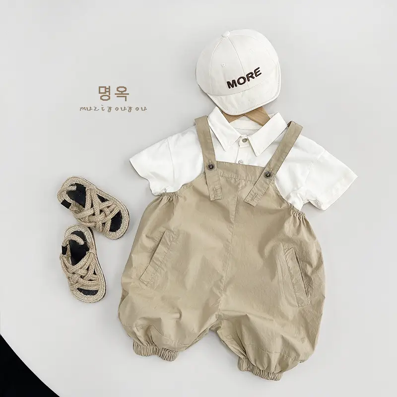 Cotton Slippers Pants for Boys Summer Casual Black — feature 25