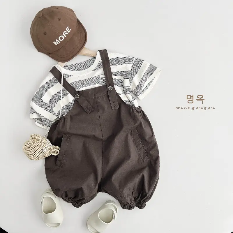 Cotton Slippers Pants for Boys Summer Casual Black — feature 28