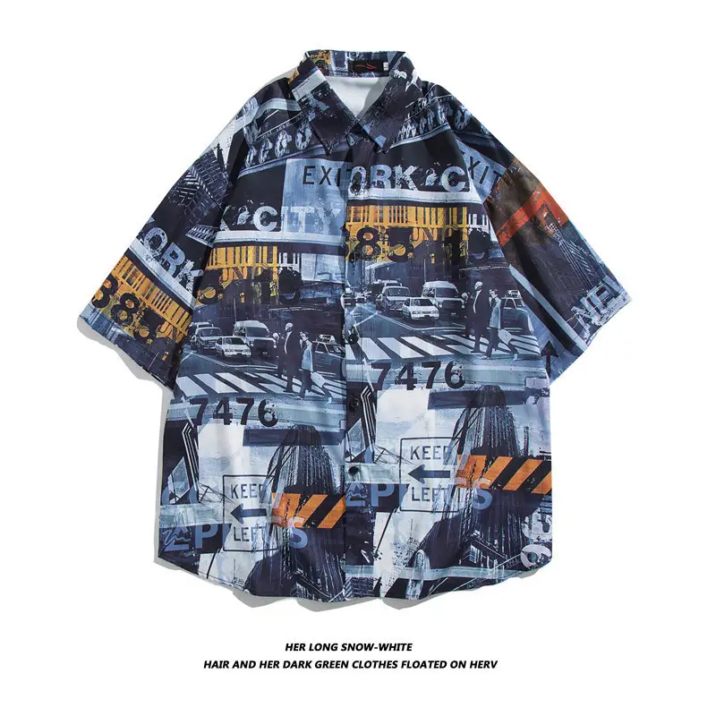 New Men's Floral Short Sleeve Beach Shirt - Image 16