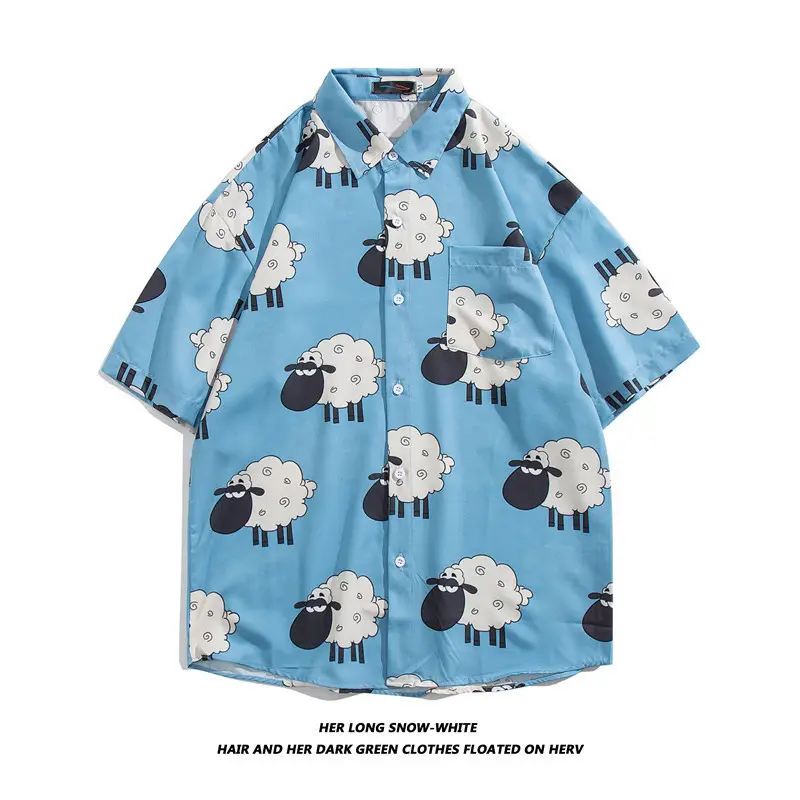 New Men's Floral Short Sleeve Beach Shirt - Image 24