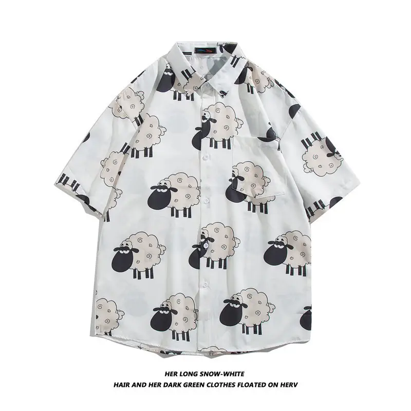 New Men's Floral Short Sleeve Beach Shirt - Image 25