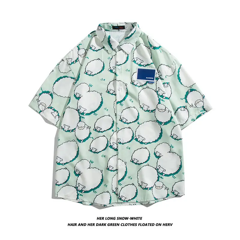 New Men's Floral Short Sleeve Beach Shirt - Image 33