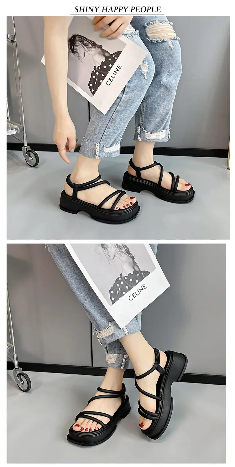 Women's White Thick Sole Casual Sandals Summer 2023 — feature 10