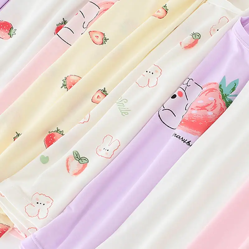 Girls Cotton Strawberry Vest Summer Wear - Image 24