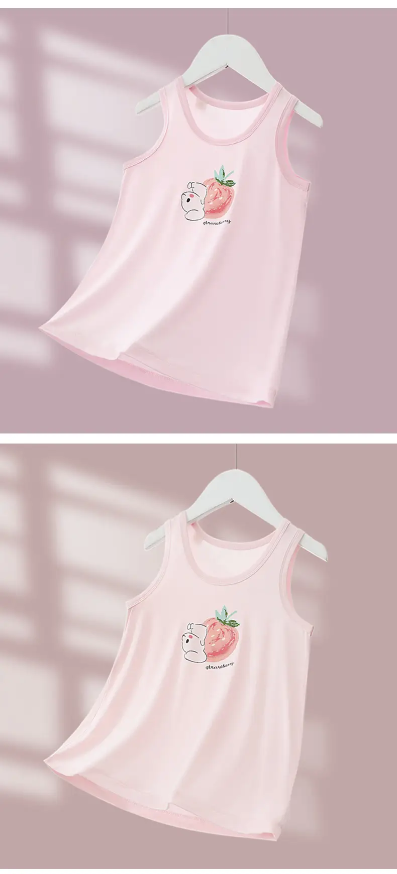 Girls Cotton Strawberry Vest Summer Wear — feature 12