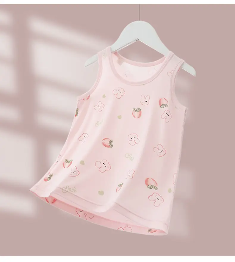 Girls Cotton Strawberry Vest Summer Wear — feature 15