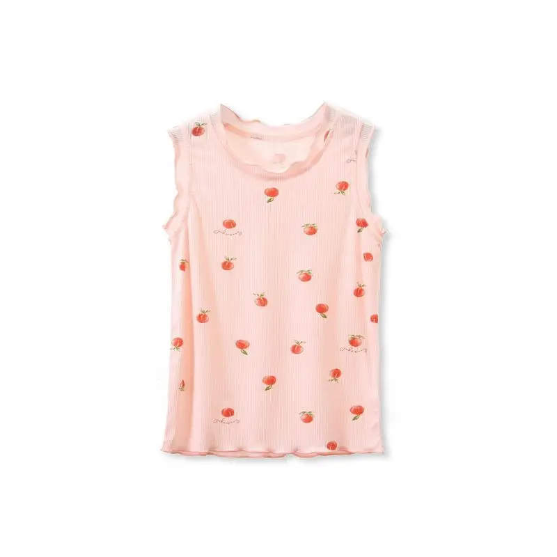 Girls Cotton Strawberry Vest Summer Wear - Image 11