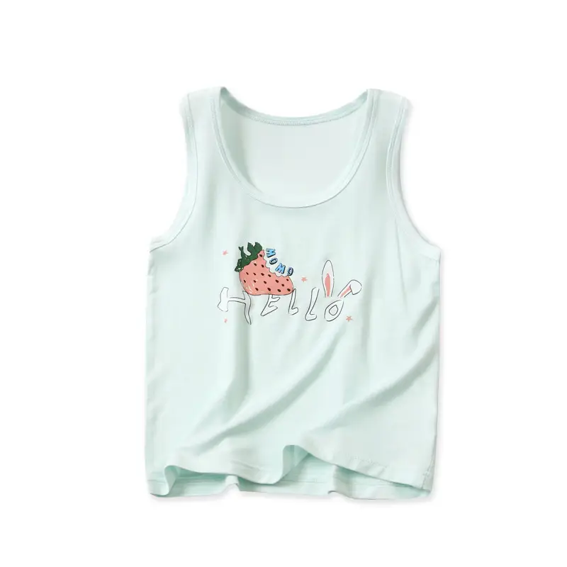 Girls Cotton Strawberry Vest Summer Wear - Image 15