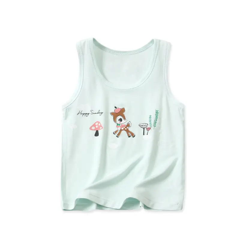 Girls Cotton Strawberry Vest Summer Wear - Image 17