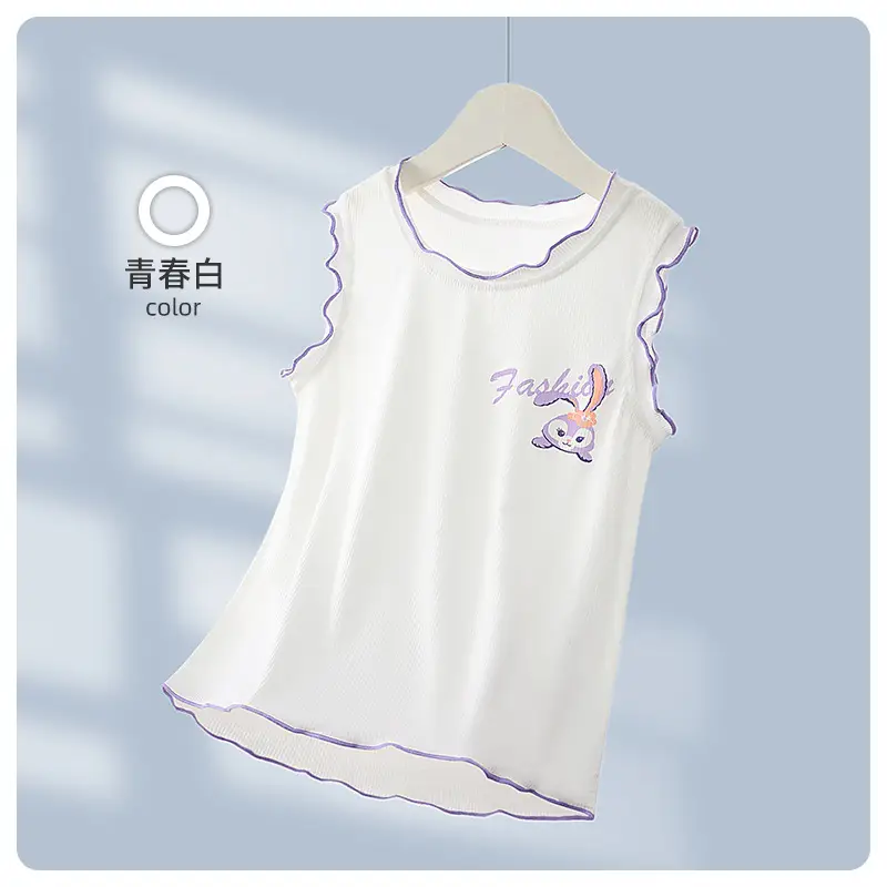 Girls Cotton Strawberry Vest Summer Wear - Image 5