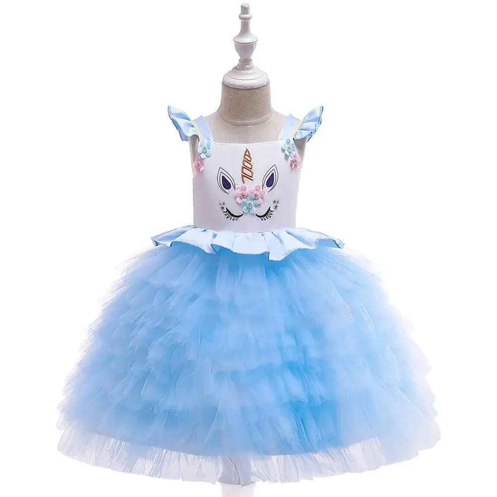 Unicorn Tulle Dress for Girls Rainbow Color - Image 13