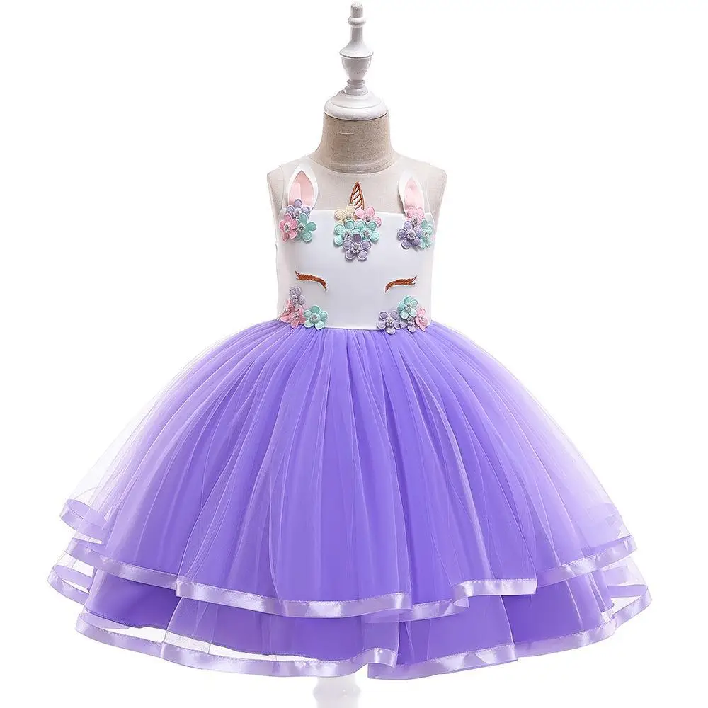 Unicorn Tulle Dress for Girls Rainbow Color - Image 8