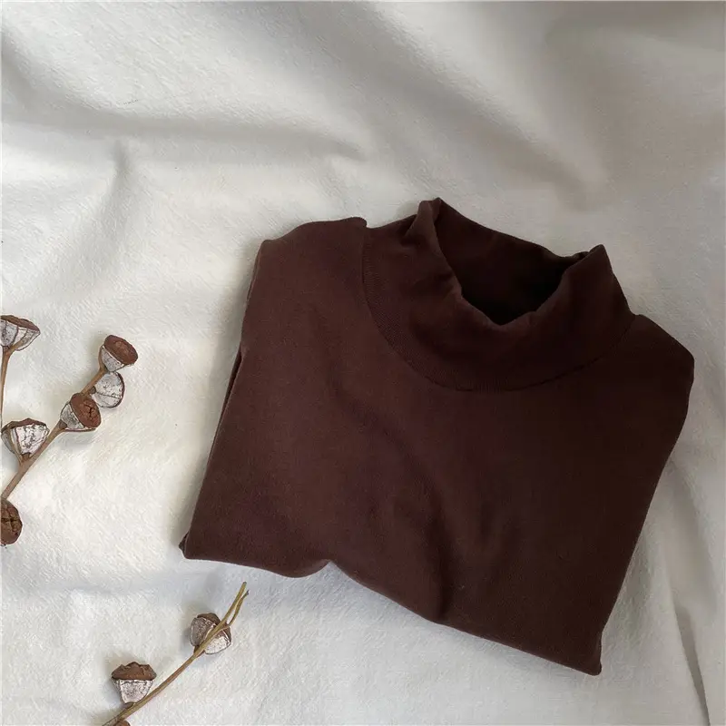 Kids Korean Collar Shirt Solid Color Thickens - Image 3