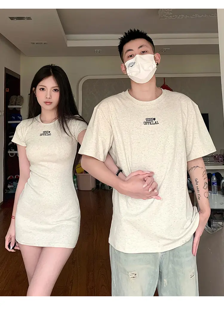 Couple Summer 2023 Embroidered T-Shirt Set Large — feature 10