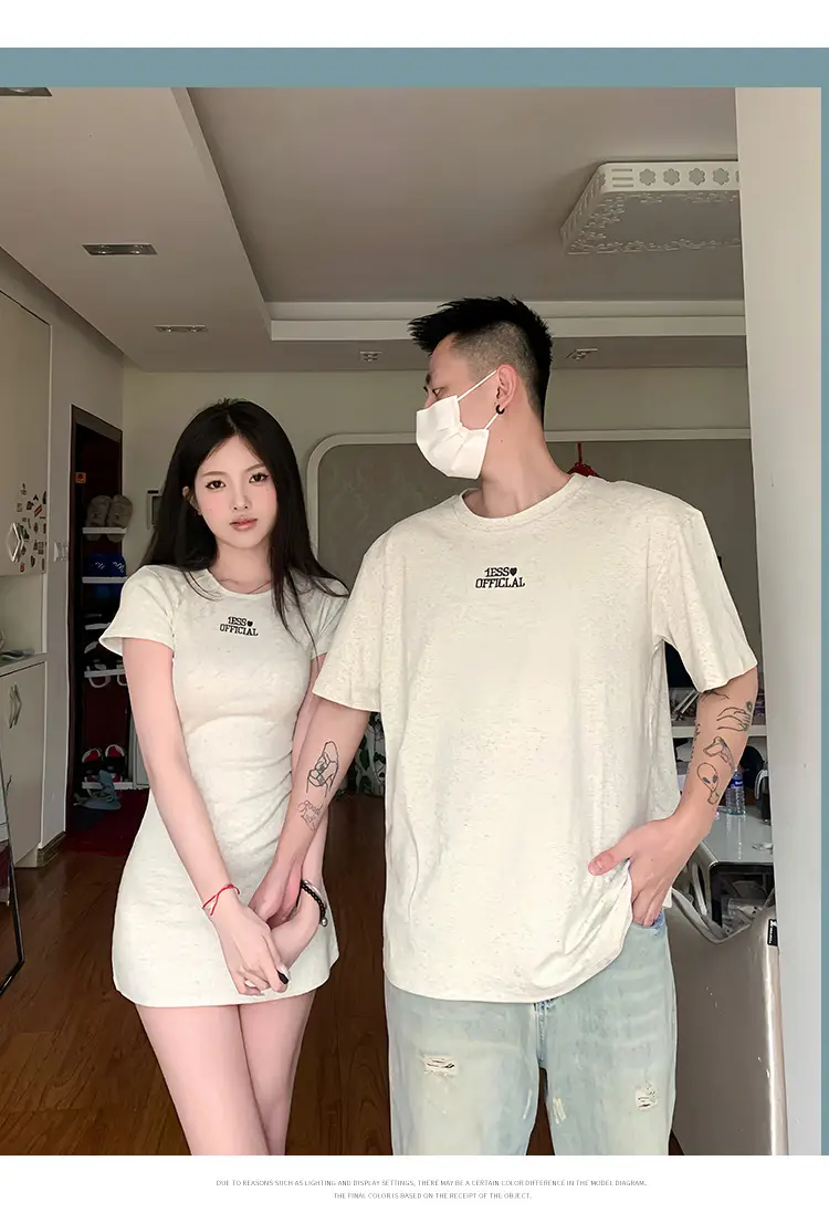 Couple Summer 2023 Embroidered T-Shirt Set Large — feature 15