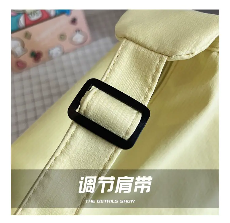 Golden Korean Ins Soft Shoulder Bag with Pearl Button — feature 4