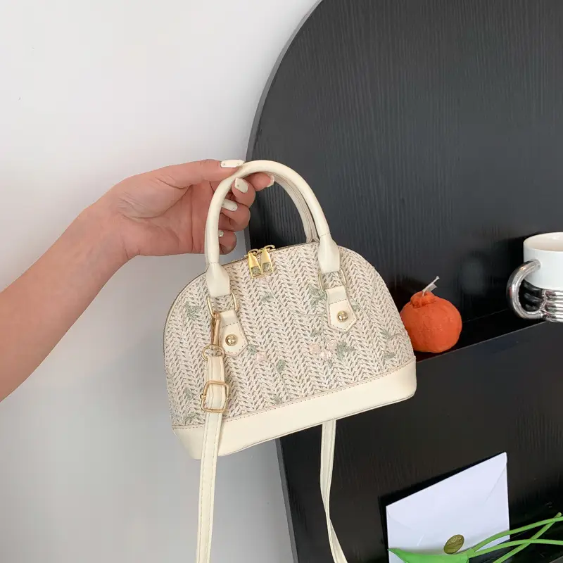 Elegant Woven Straw Handbag for Women Spring Summer - Image 7