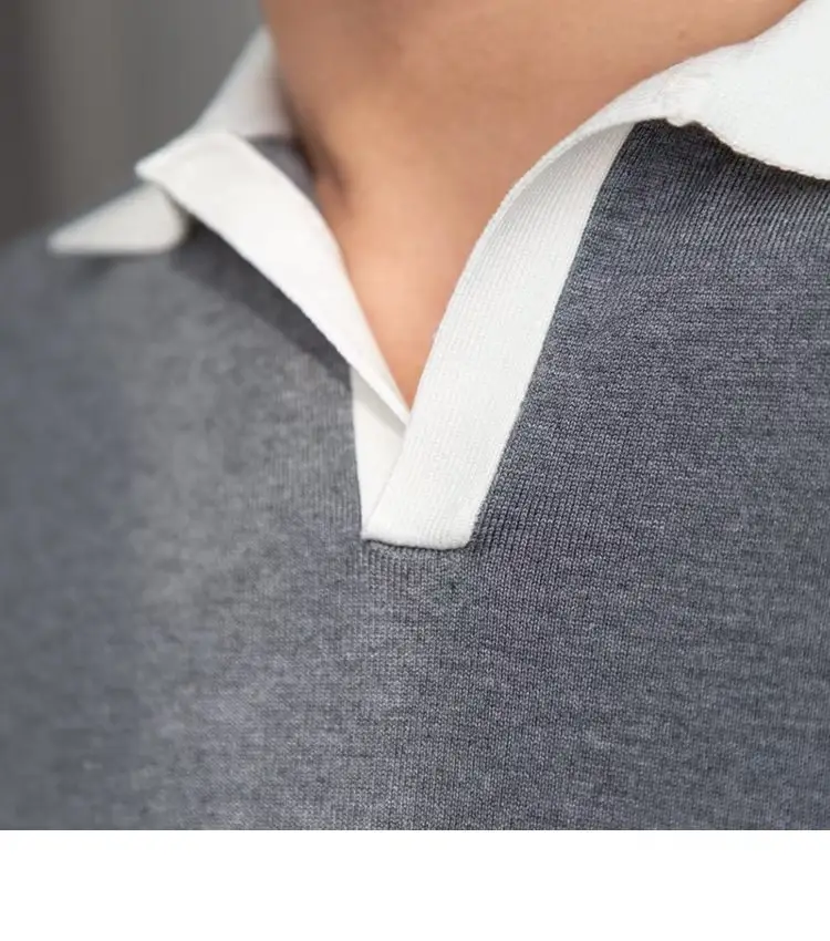 Men's Red Polo Shirt White Pants 2025 Summer — feature 37