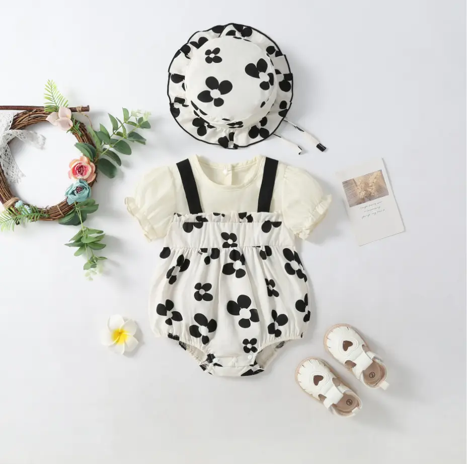 Baby Cow Print Dress with Hat & Shoes Set — feature 2