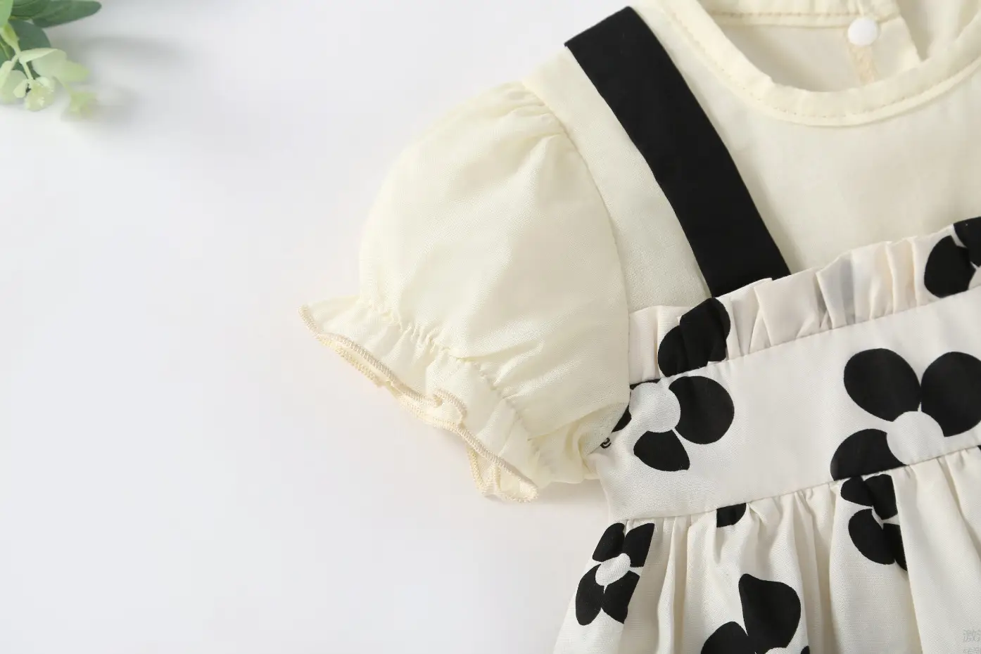 Baby Cow Print Dress with Hat & Shoes Set — feature 3