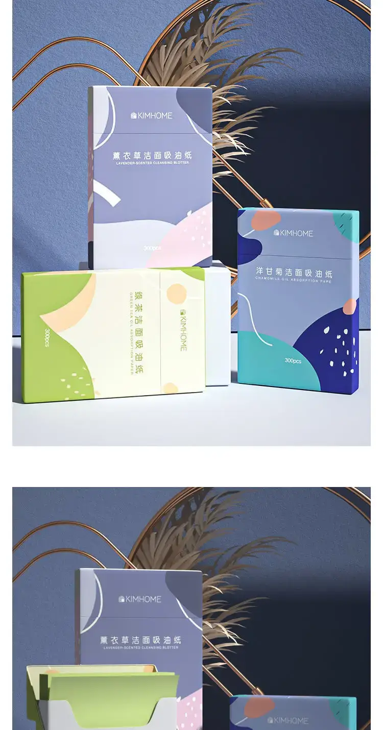 KIMHOME Facial Oil Absorbing Paper 300pcs Women Makeup — feature 10