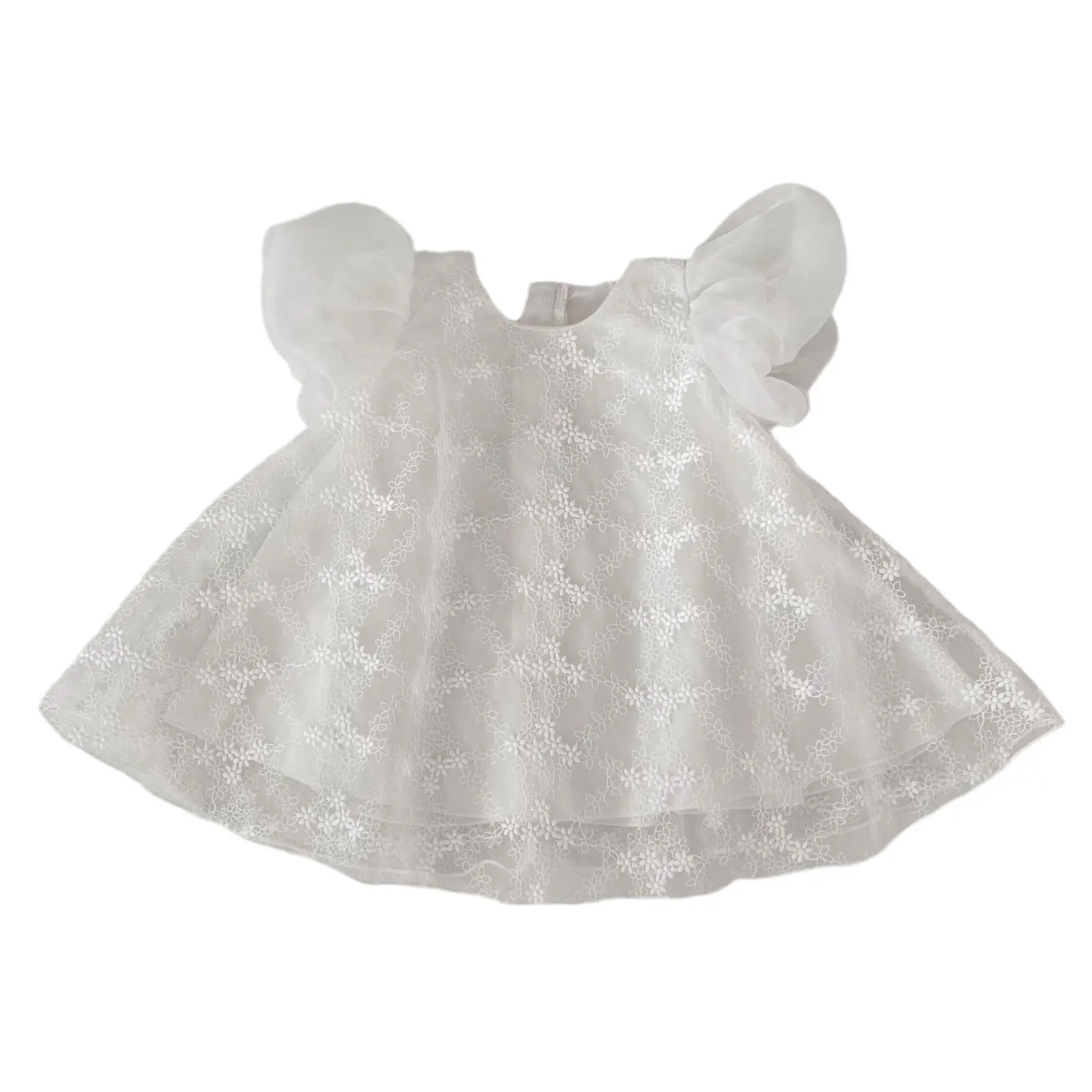 White Embroidered Baby Princess Skirt 0-4 Years - Image 6