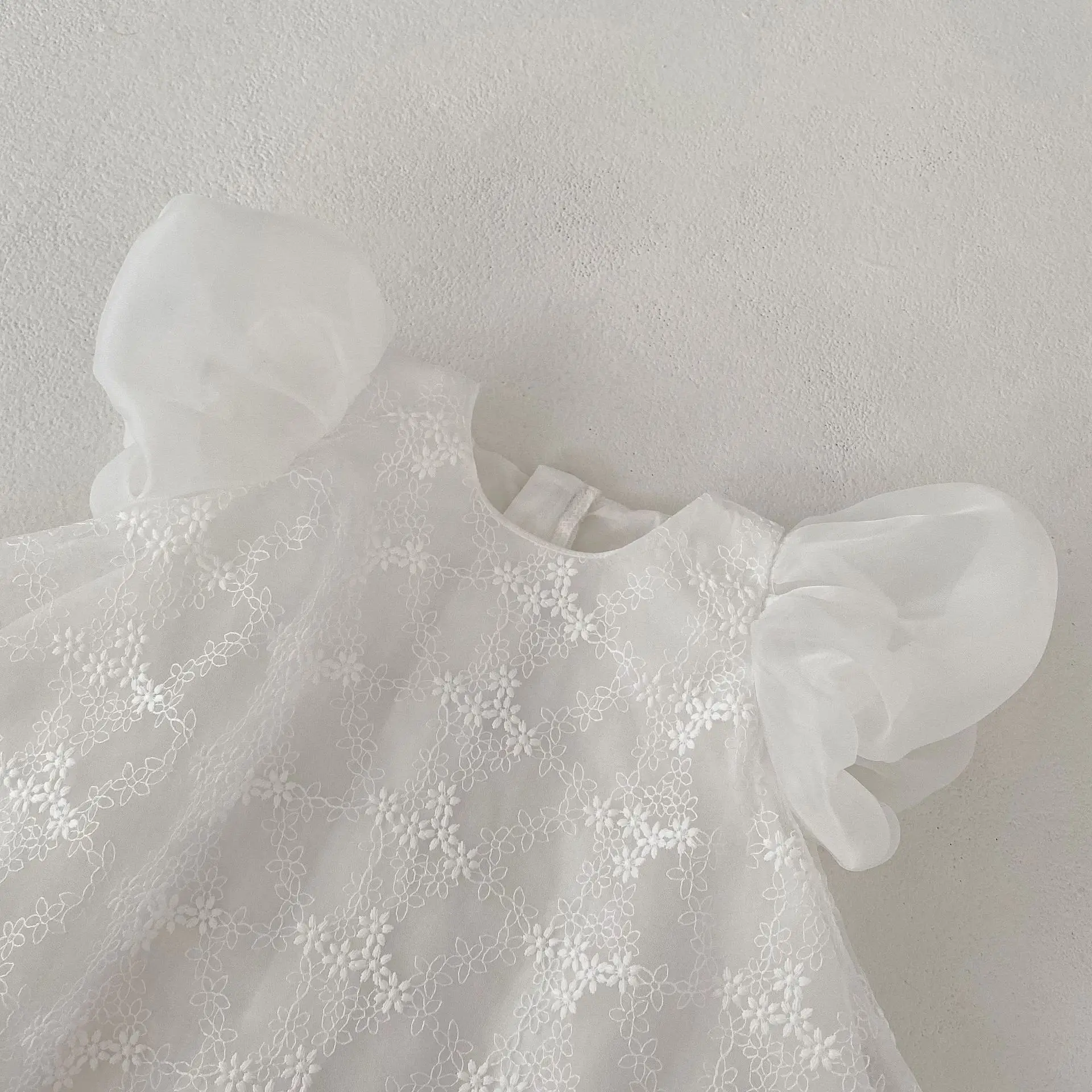White Embroidered Baby Princess Skirt 0-4 Years — feature 11