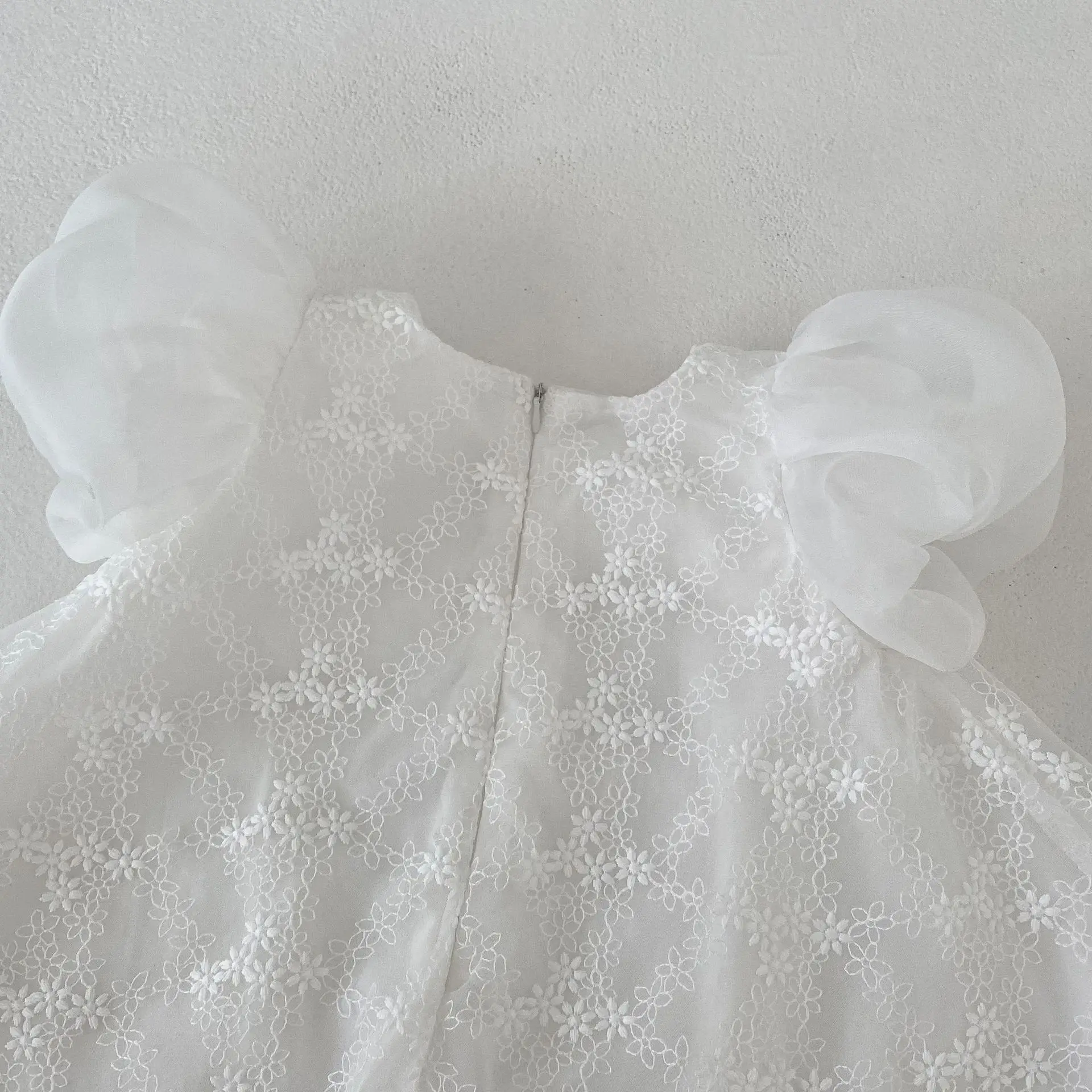 White Embroidered Baby Princess Skirt 0-4 Years — feature 12
