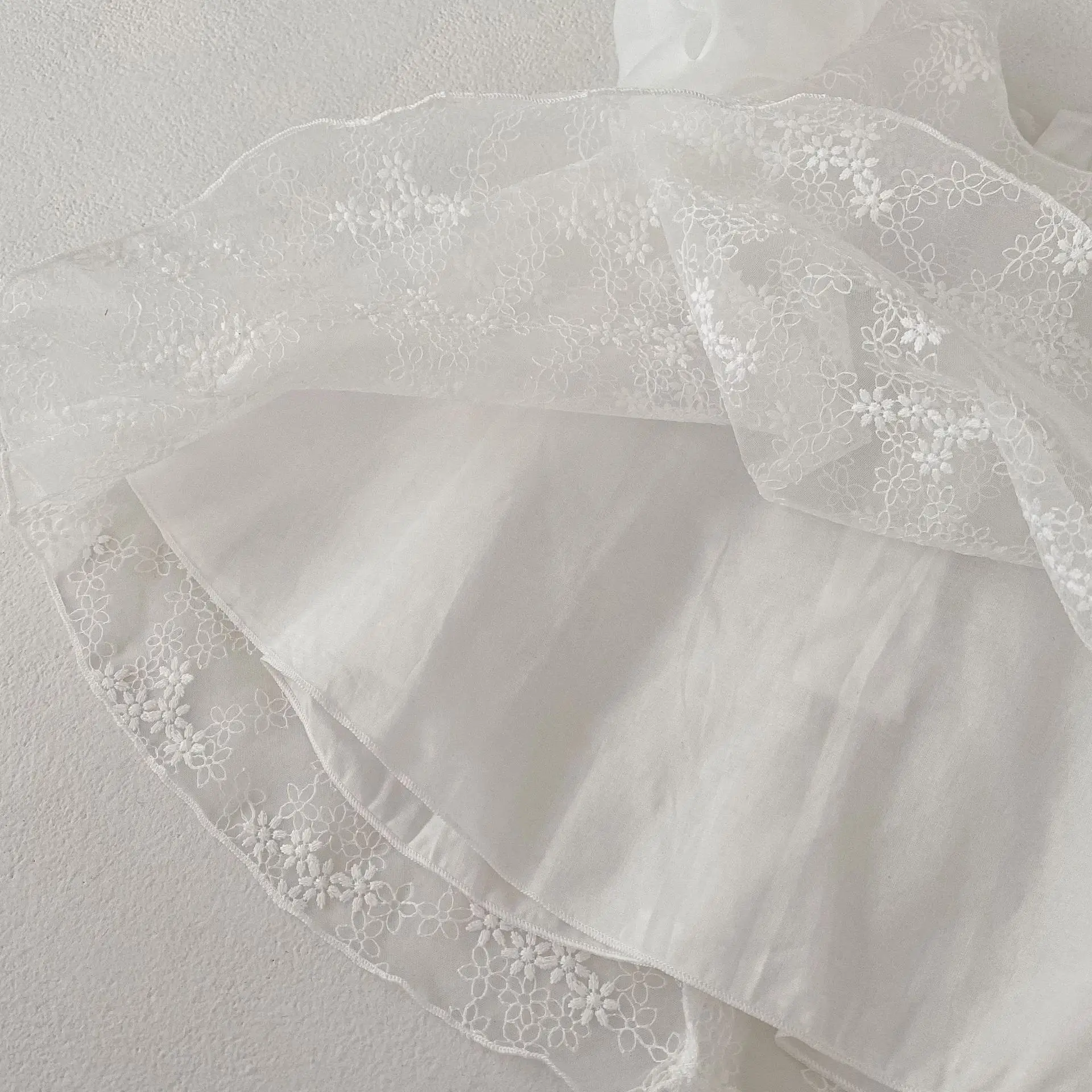 White Embroidered Baby Princess Skirt 0-4 Years — feature 16