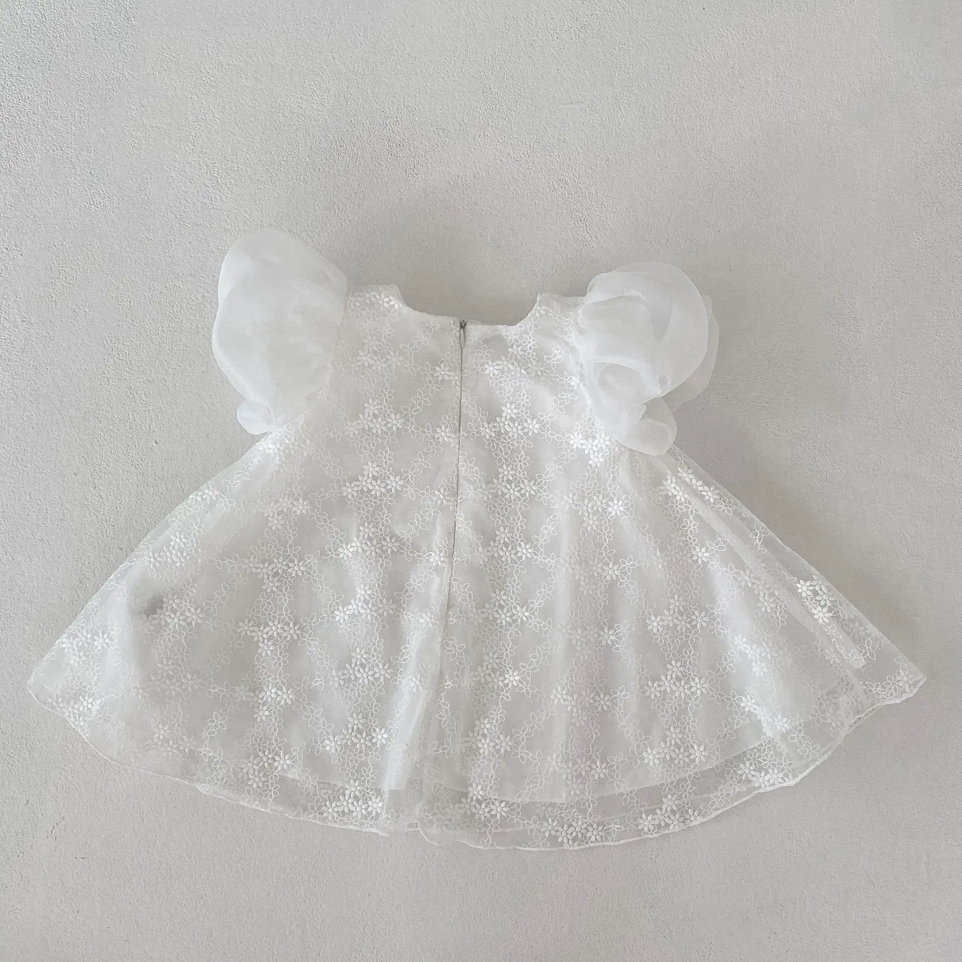 White Embroidered Baby Princess Skirt 0-4 Years — feature 8