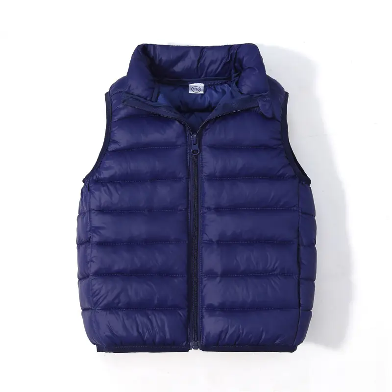 Black Hooded Vest for Boys Girls Winter Wear - Image 14