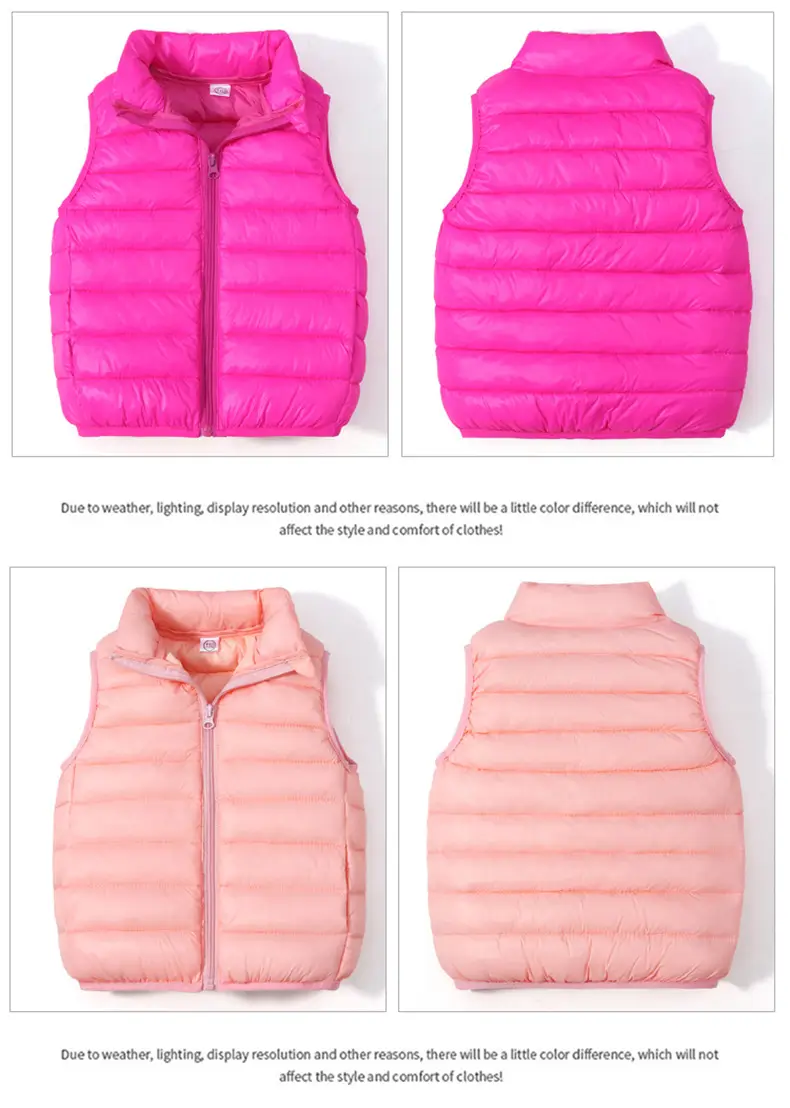 Black Hooded Vest for Boys Girls Winter Wear — feature 14